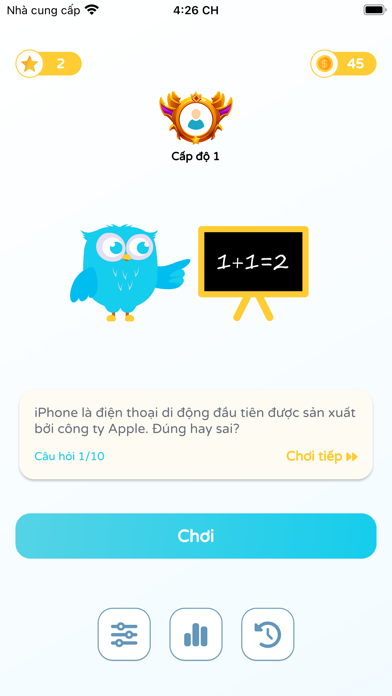 Câu Hỏi Đúng Sai Screenshot