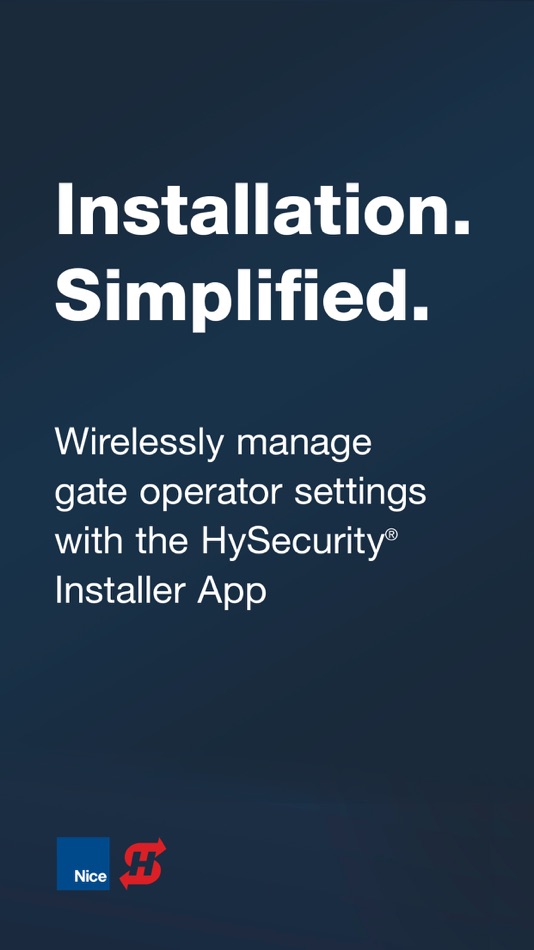 #1. HySecurity Installer App (iOS) Podle: Nice Spa