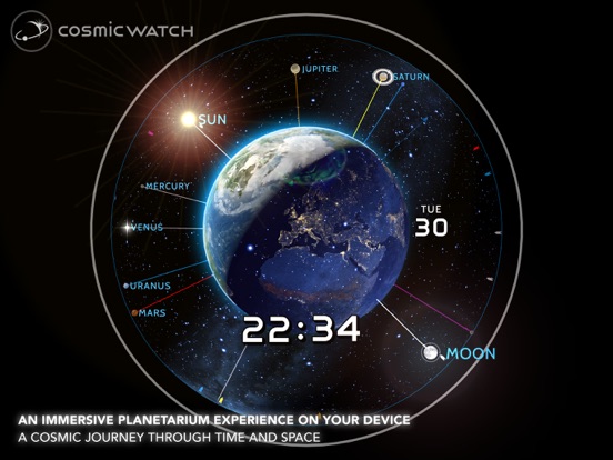 Cosmic-Watch iPad app afbeelding 1