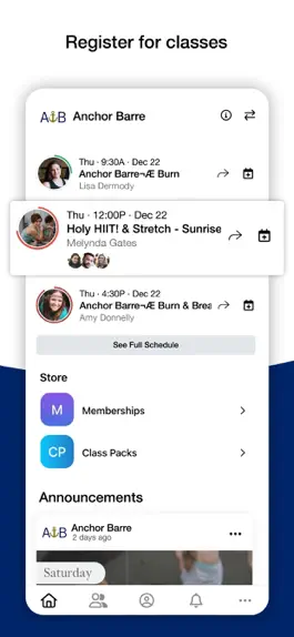 Game screenshot Anchor Barre Fitness apk
