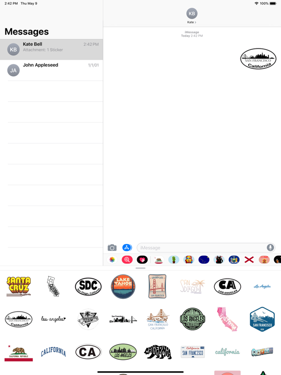 Screenshot #5 pour California emoji USA stickers