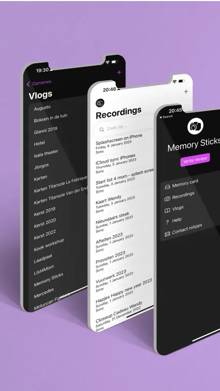 FilmSticks - Vlog Organizer screenshot 1 of 3