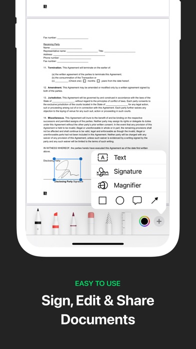 Zap eSign-Scan & Sign PDF Screenshot