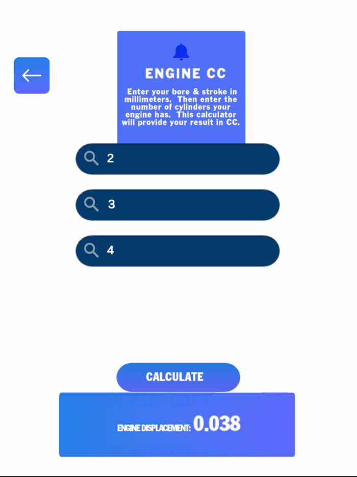 P2R Racing Calculators