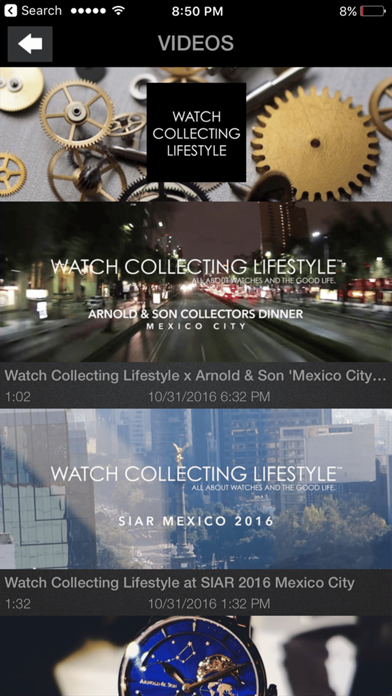 WATCH COLLECTING LIFESTYLE Screenshot