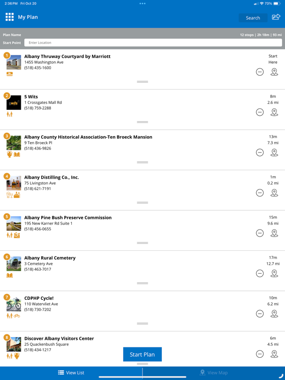Discover Albany iPad screenshot 8 - Travel app