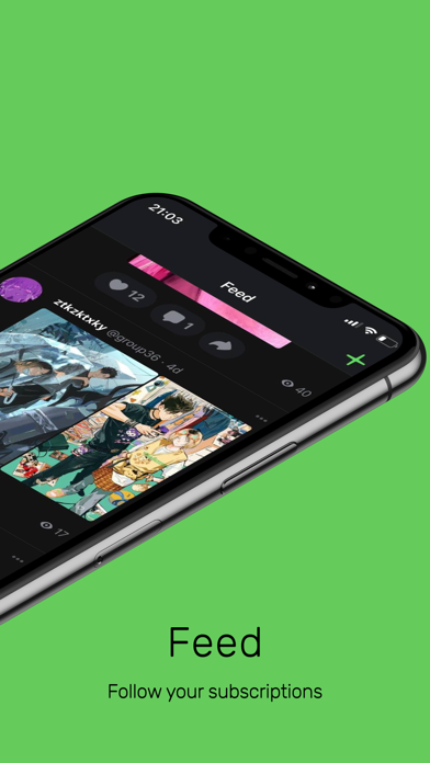Anime.Fans - a social network. Screenshot
