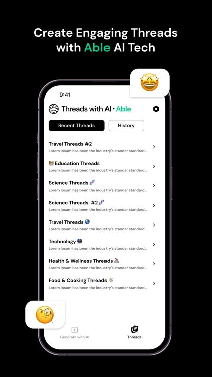 Threads Creator with AI: Able