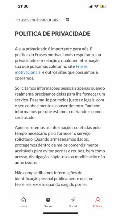 App screenshot