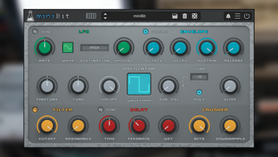 Screenshot #1 pour miniBit - 8bit Synthesizer