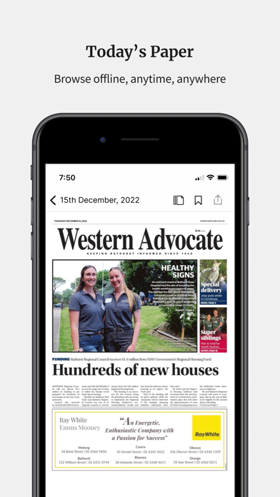 Western Advocate Screenshot