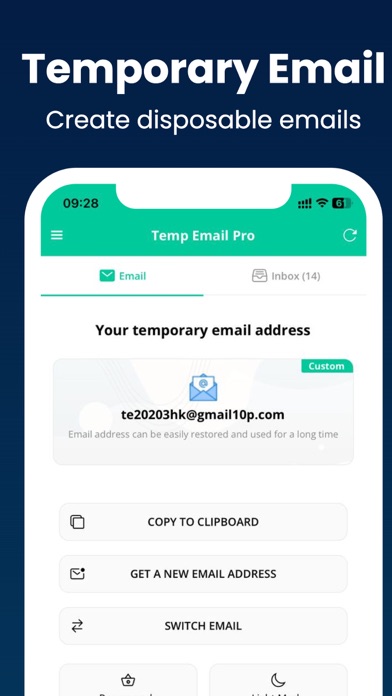 Temp Mail Pro - Multiple Email Screenshot