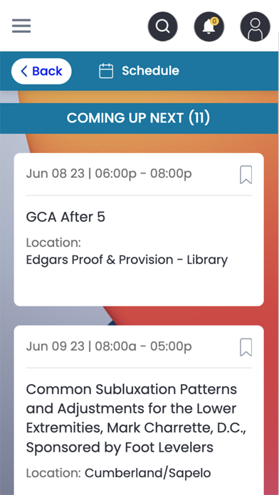 GA Chiropractic Association Screenshot