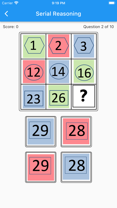 NNAT2 Ability Trainer Grade 6 Screenshot