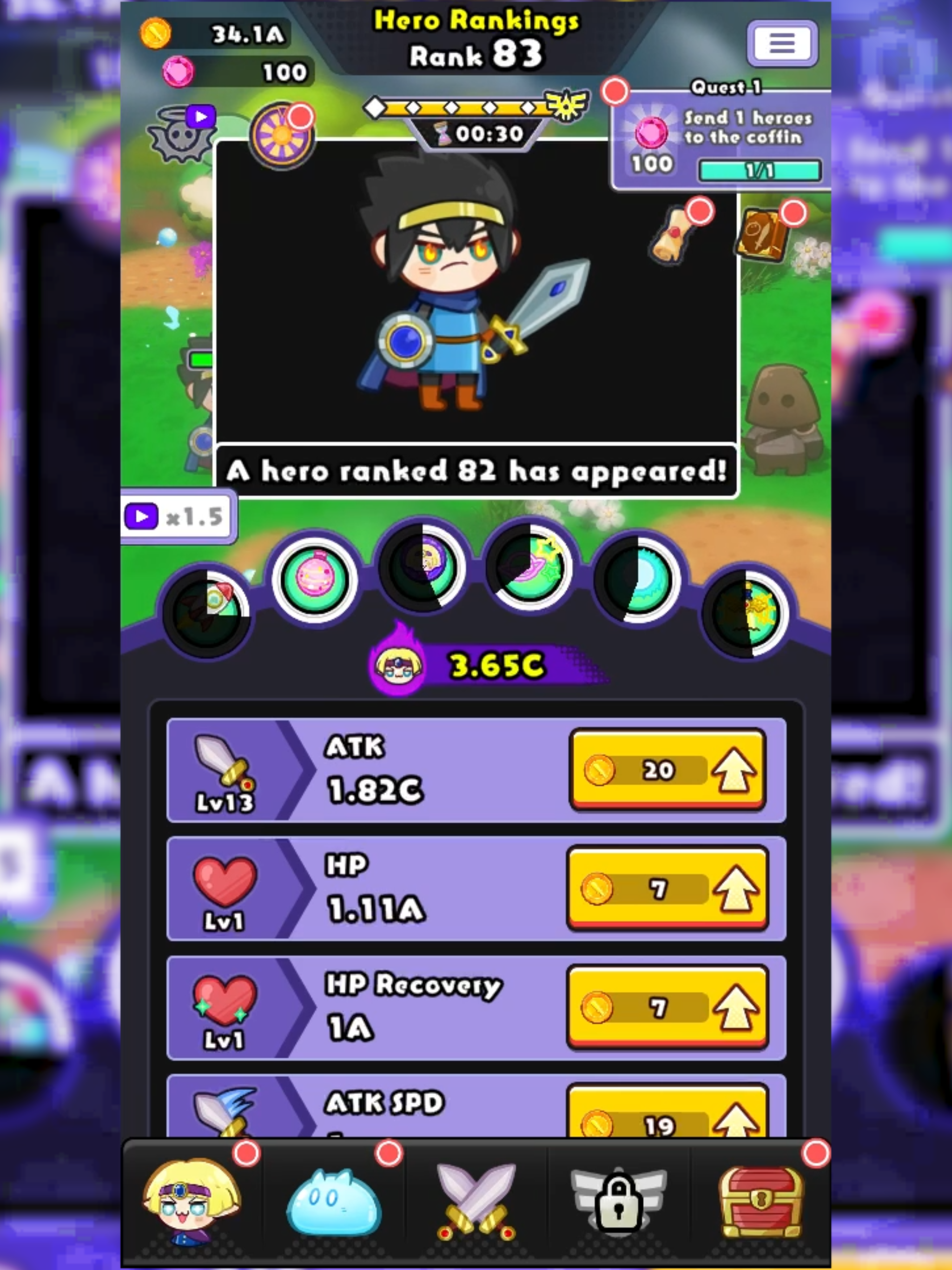 Ranking of Heroes: Idle Game