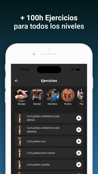 Rutinas Gymbuddy Fitness Screenshot