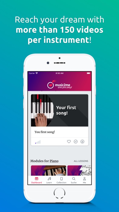 music2me: Guitar and Piano Screenshot