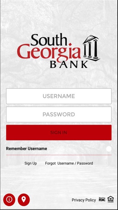 South GA Bank Screenshot