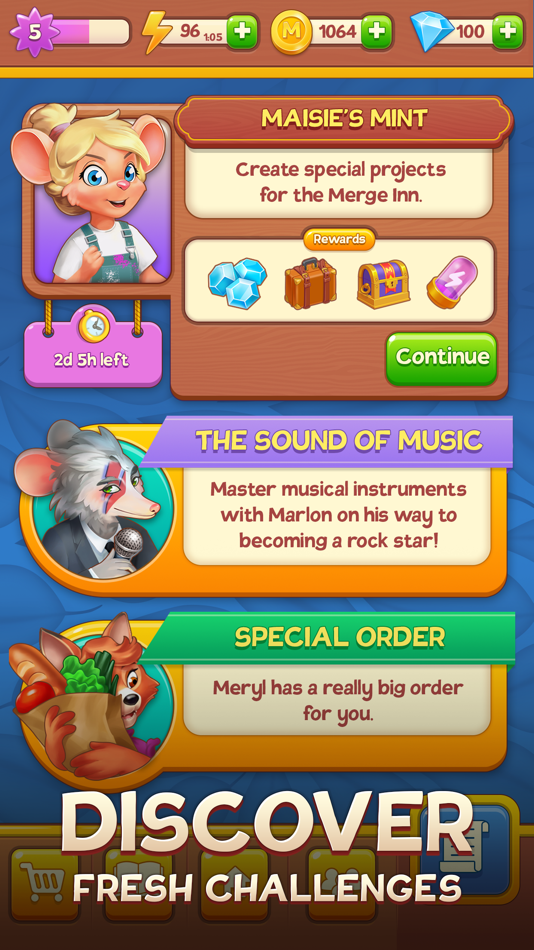 #7. Merge Inn - Tasty Match Puzzle (iOS) 由: Original Games Pte. Ltd.