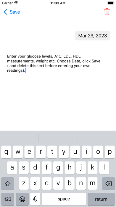 Screenshot #3 pour GlucoTrak