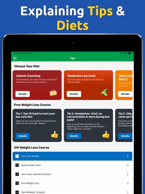Foodabi App: Weight Loss Coach iPad screenshot 7 - Health & Fitness app