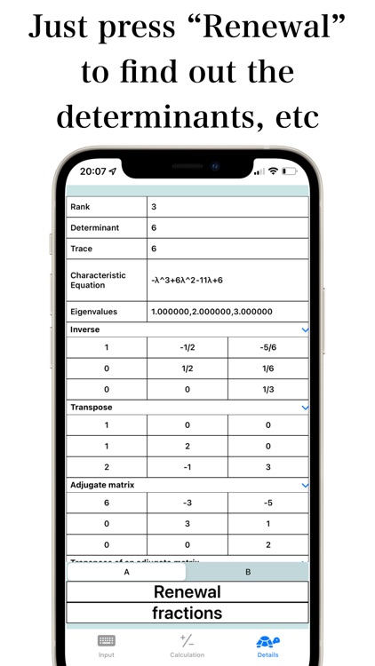 Calculator for Matrix