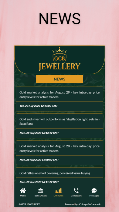 GCB JEWELLERY Screenshot