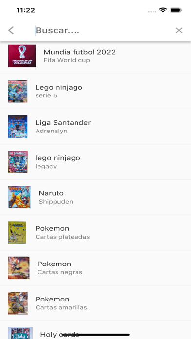Cambia colecciones y cromos Screenshot