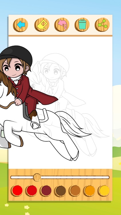 Horses Coloring Book Game