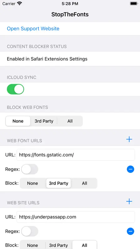 StopTheFonts screenshot 1 of 4