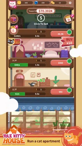 Game screenshot Idle Kitty House hack