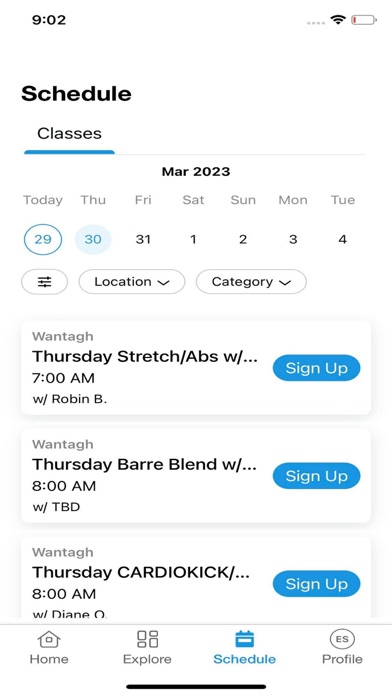 Long Island-Health and Racquet Screenshot