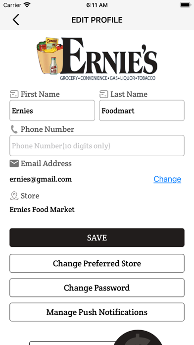 Ernie's Food Market Screenshot
