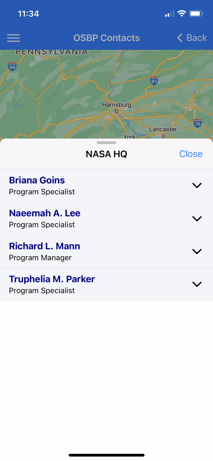NASA OSBP Mobile