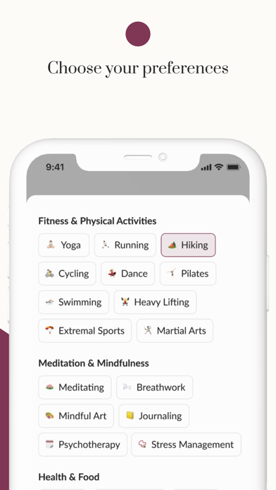 Wellness Journey Screenshot