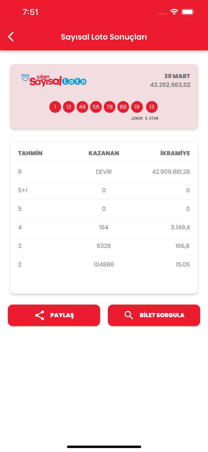 Şans Oyunları Sonuç ve Tahmin