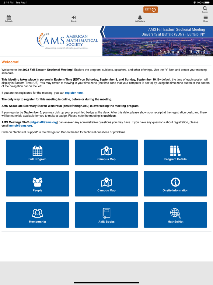 AMS Fall 2023 Eastern