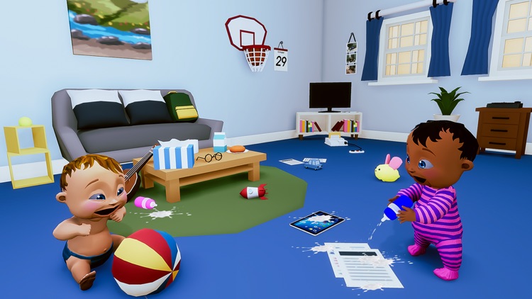 Twin Babysitter Daycare Sim 3D