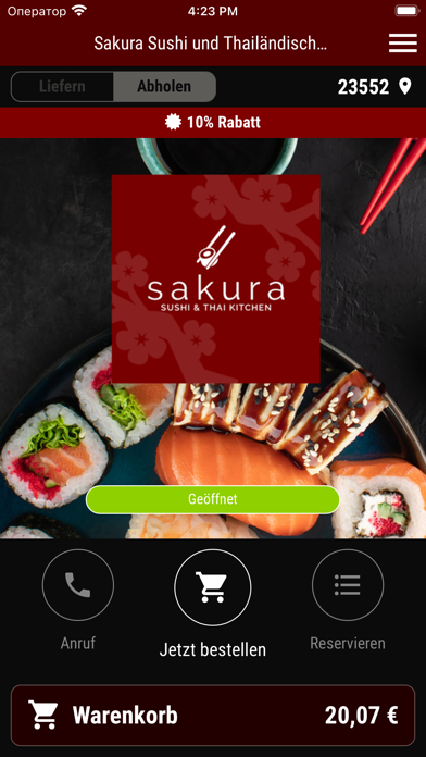 Sakura Sushi und Thailändische Screenshot