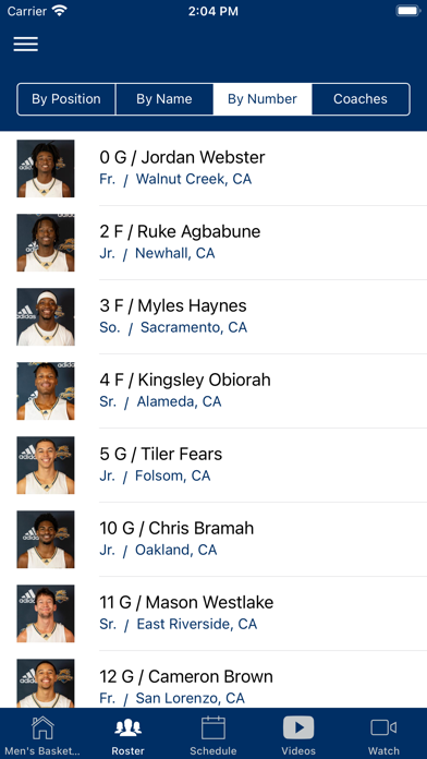 UC Merced Athletics Screenshot