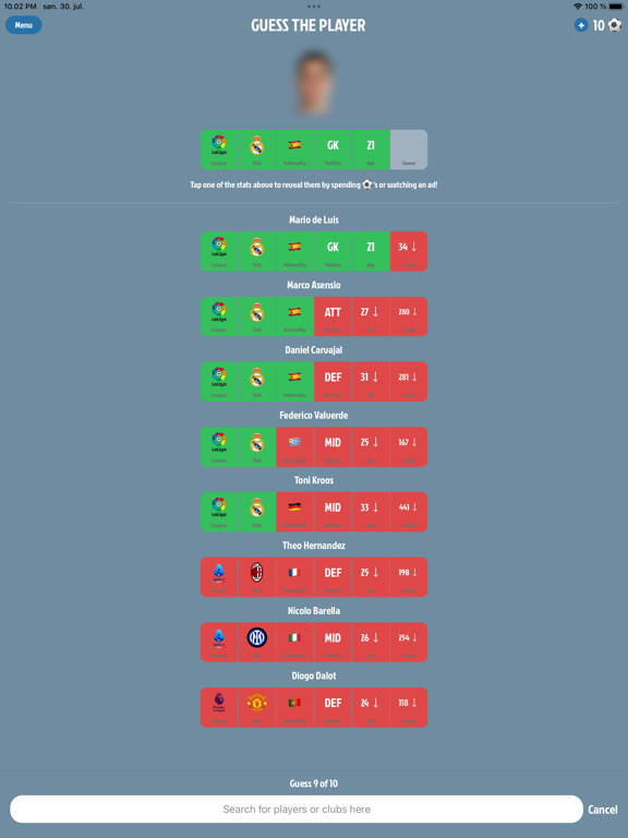 Screenshot #5 pour Football Genius - Trivia