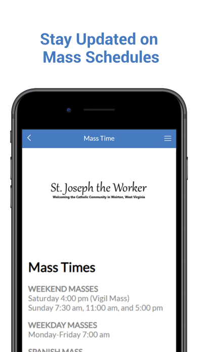 St Joseph The Worker Parish WV Screenshot