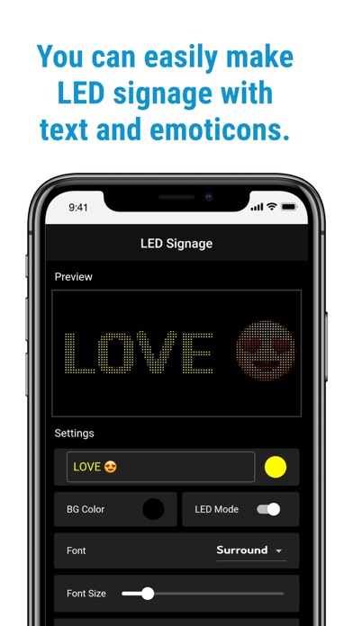 LED Signage Screenshot