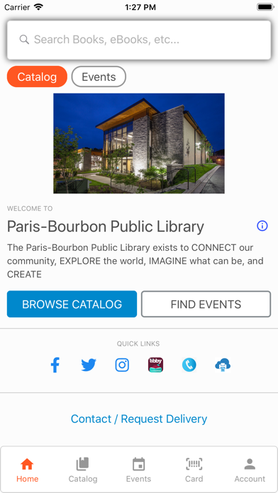 Paris Bourbon Public Library Screenshot