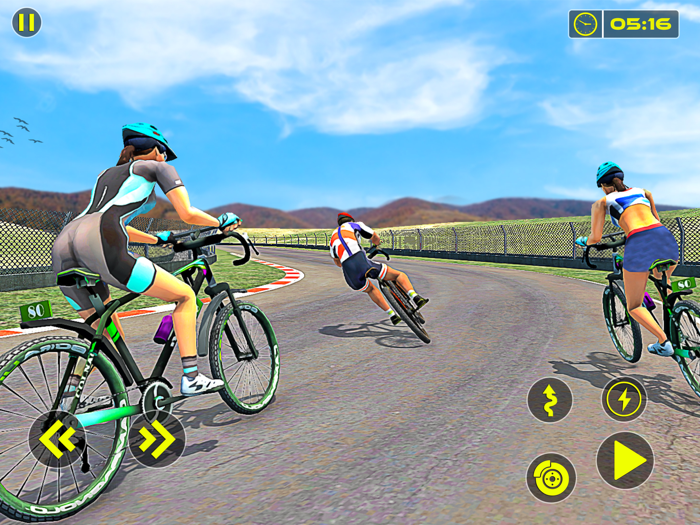 BMX Cycle Race  Bicycle Stunt