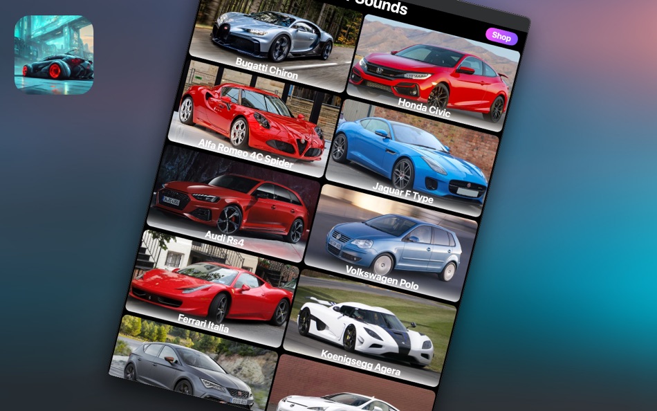 #1. Car Sounds - Puzzle (macOS) 由: Oleksandr Panchenko