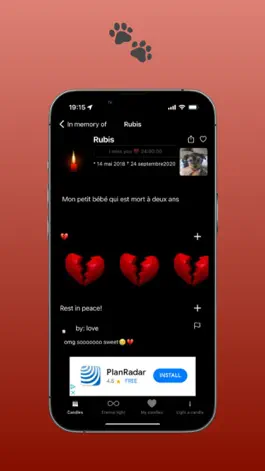 Game screenshot MemorialCandle - The mourn app hack
