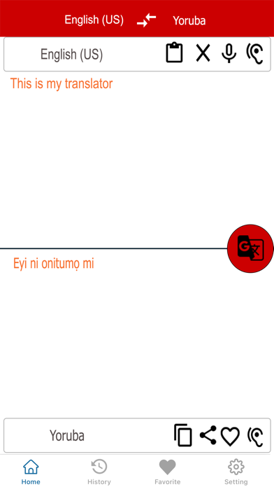 English To Yoruba Translation Screenshot
