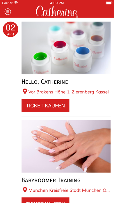 Catherine Nail App Screenshot