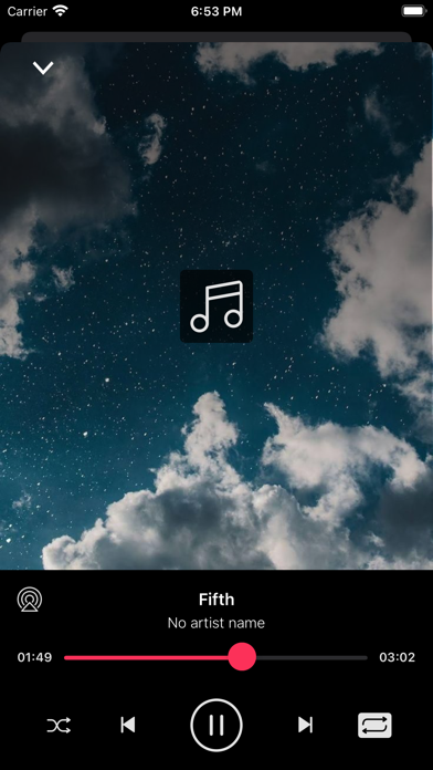 Screenshot #1 pour NM Player - مشغل موسيقي